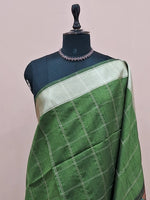 Green Printed Tussar Saree 1