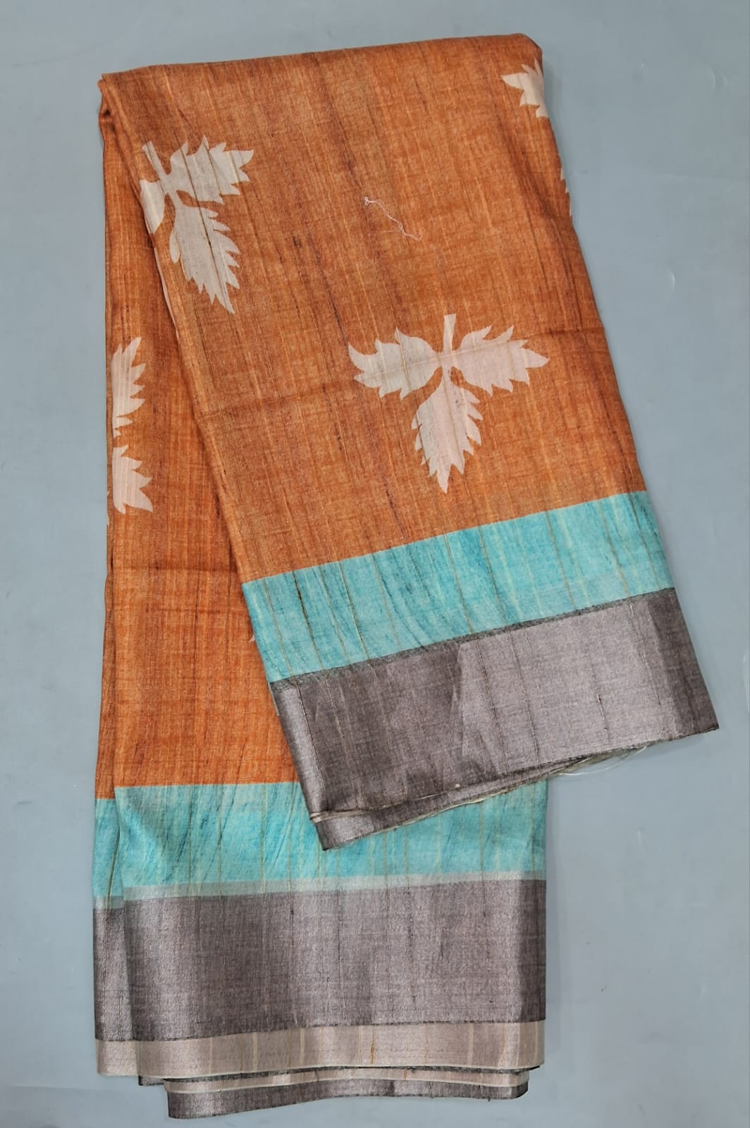 Brown Tussar Saree