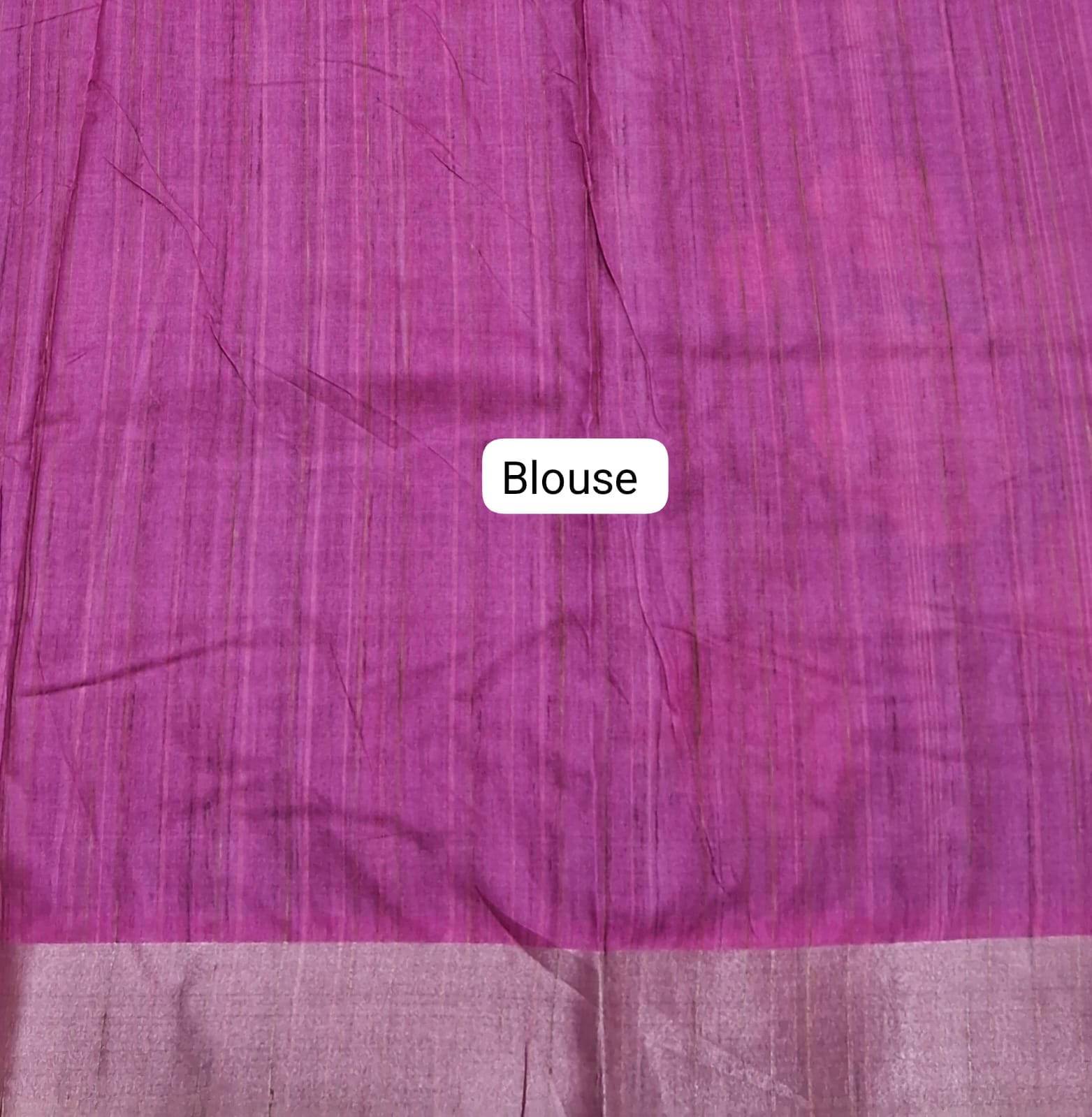 Purple Tussar Saree  Blouse