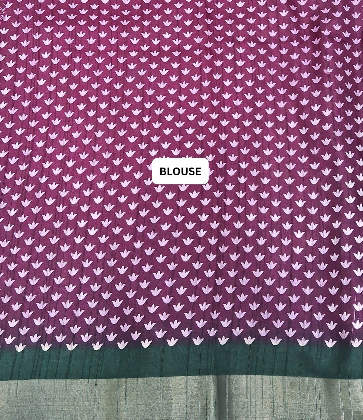 Wine Semi Tussar Saree blouse
