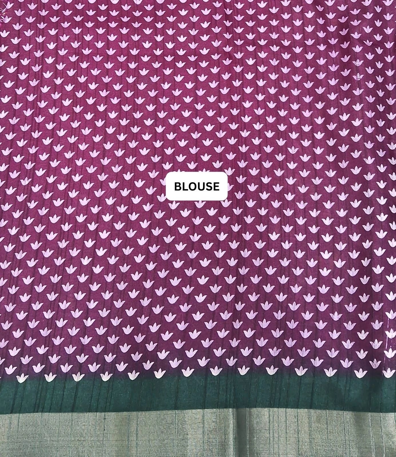 Wine Semi Tussar Saree blouse