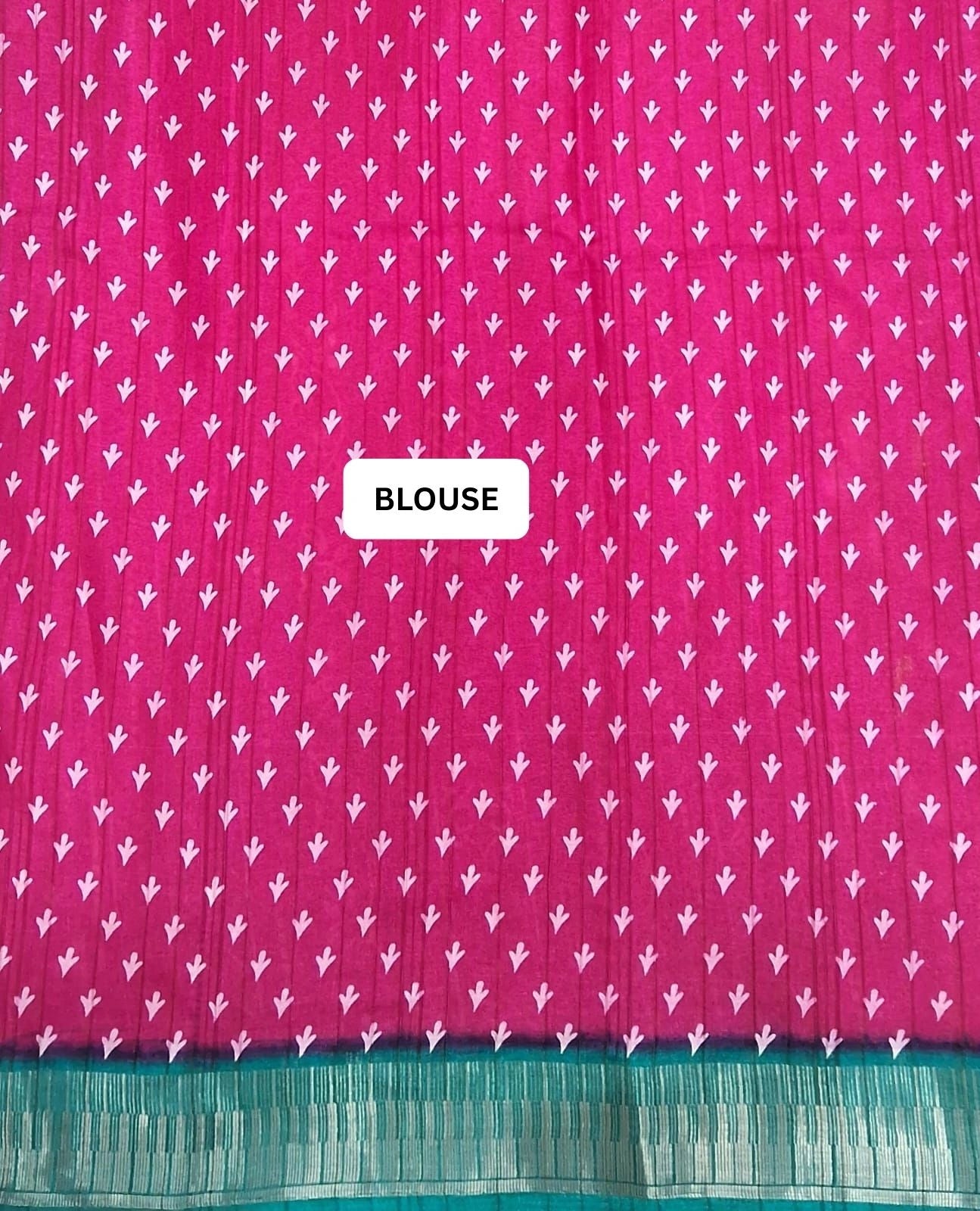 Pink Semi Tussar Saree   blouse