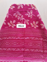Pink Semi Tussar Saree pallu