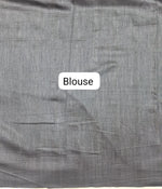 Dual Shaded and Grey Gicha Tussar Saree Blouse
