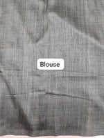 Blue Shaded Gicha Tussar Saree blouse