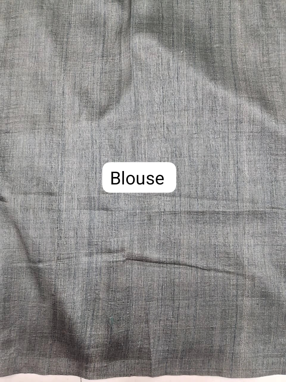 Blue Shaded Gicha Tussar Saree blouse