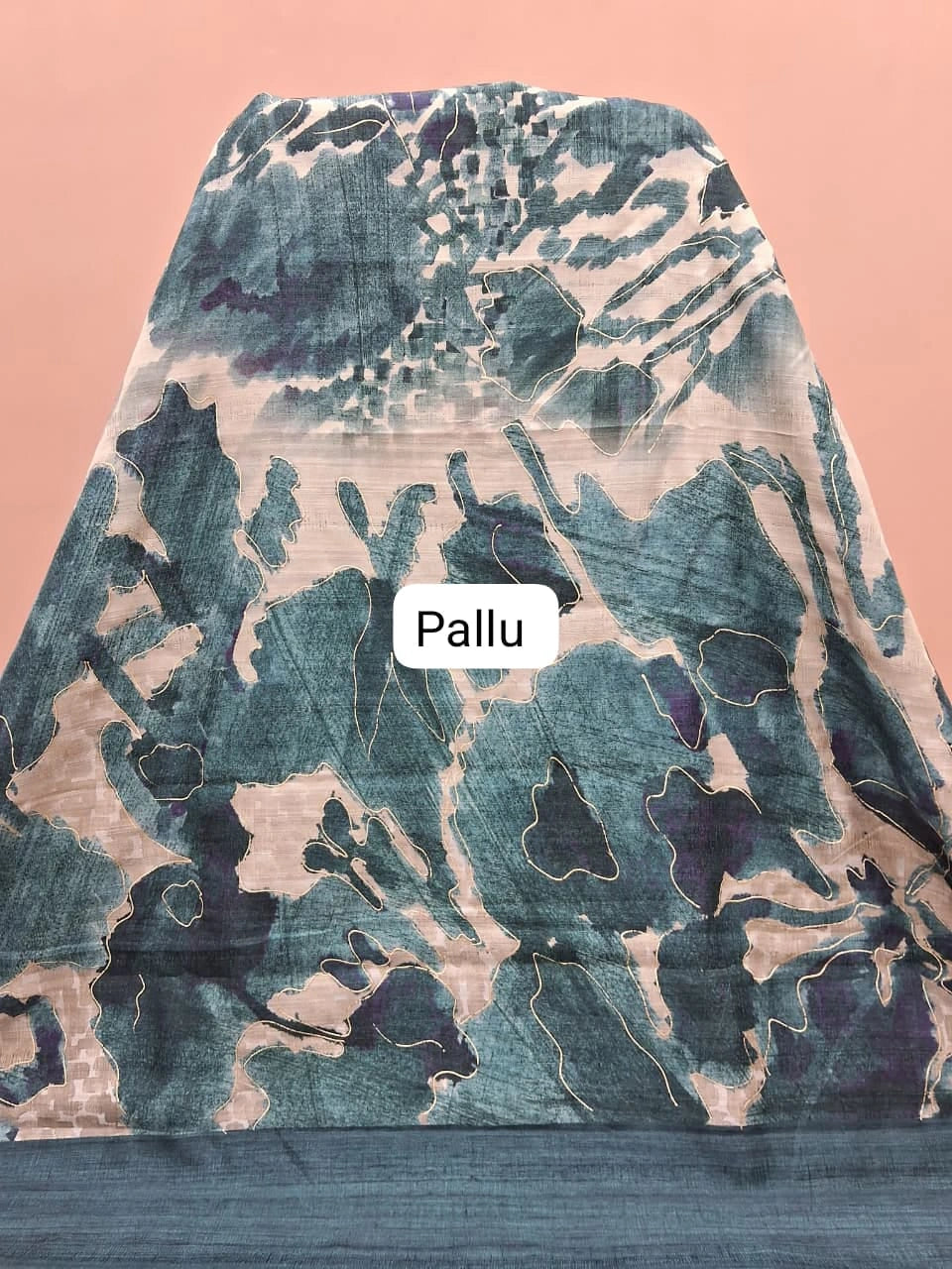 Off-White Gicha Tussar Saree Pallu