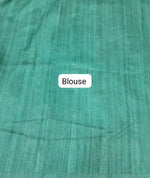 Rama Green Gicha Tussar Saree Blouse