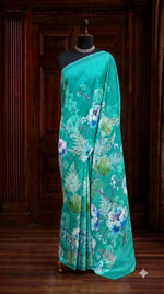 Rama Green Gicha Tussar Saree