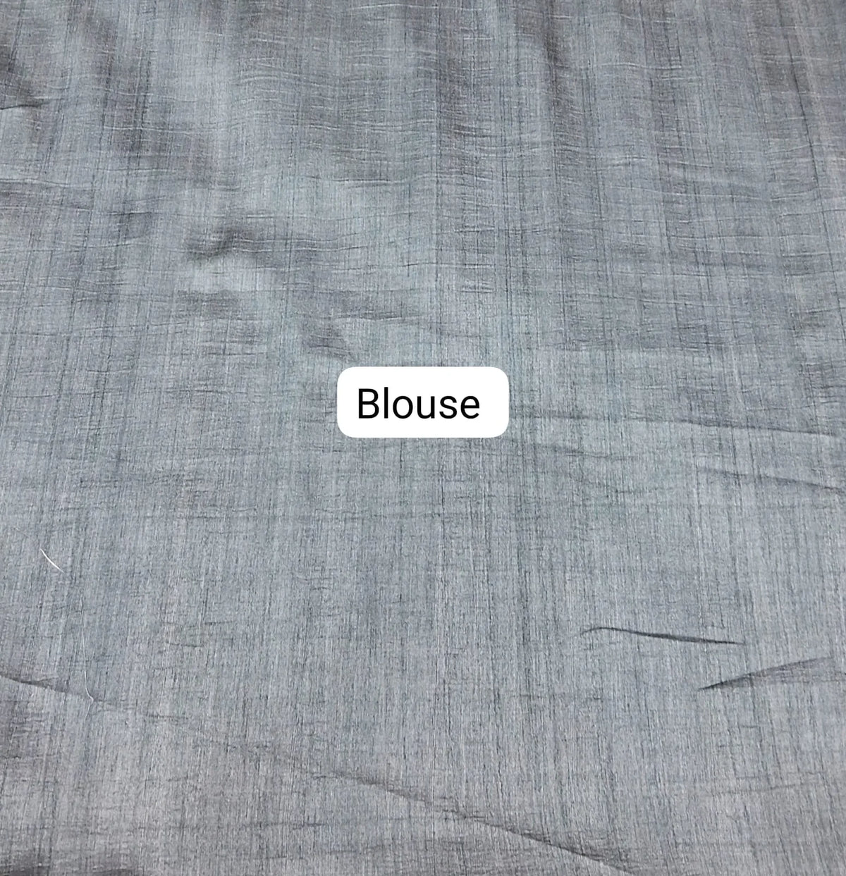 Elephant Grey Gicha Tussar Saree Blouse