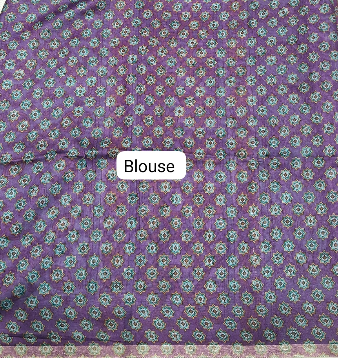 Rani Pink Semi Tussar Saree Blouse