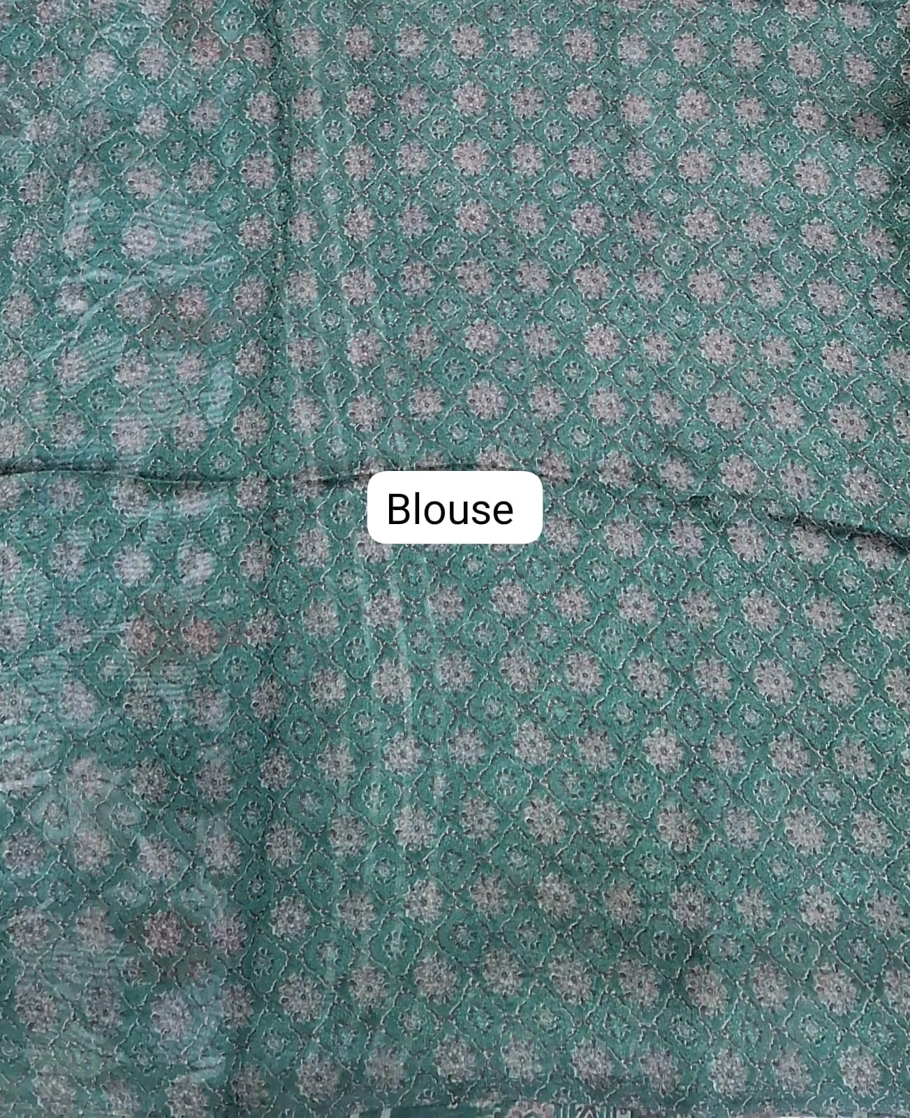 Red Semi Tussar Saree Blouse