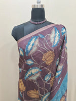 Walnut Brown Semi Tussar Saree 1