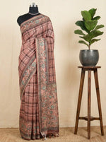 Elegant Brown Semi Tussar Grace