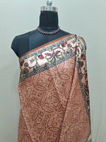 Classic Brown Handloom Semi Tussar Saree 1