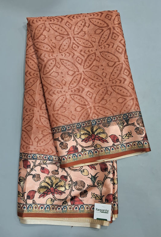 Brown Semi Tussar Saree 