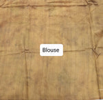 Elegant Blue Semi Tussar Saree Blouse