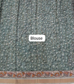 Pink semi Tussar saree blouse