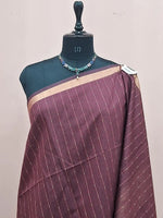 Dark Brown Semi Tussar Saree 1