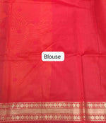 Mango Yellow Woven Tussar Saree Blouse