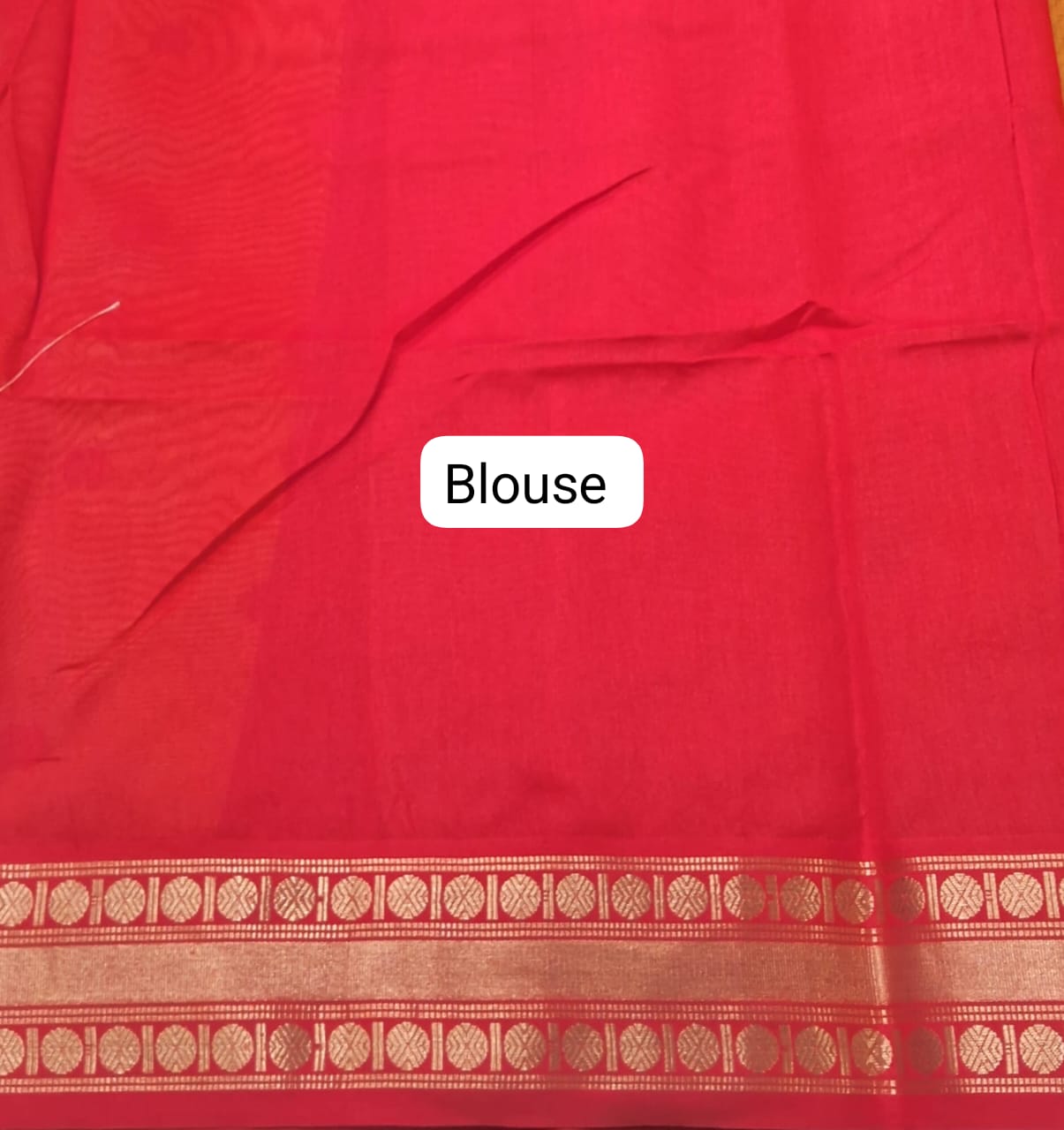 Mango Yellow Woven Tussar Saree blouse