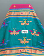 Rani Pink Woven Tussar Saree Pallu