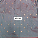 Rani Pink Woven Tussar Saree Blouse