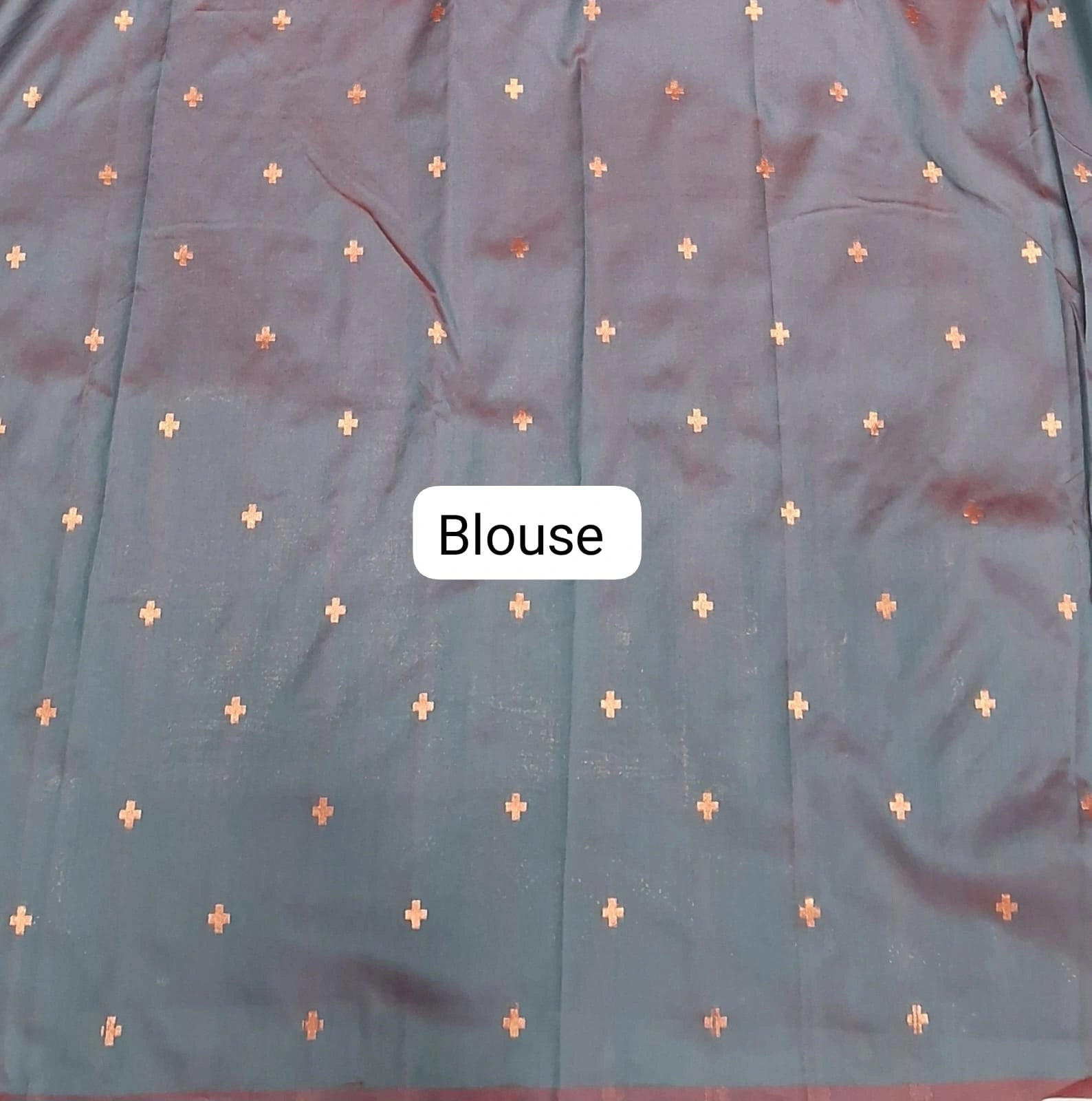 Rani Pink Woven Tussar Saree Blouse