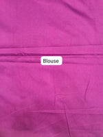 Navy Blue Tussar Saree Blouse