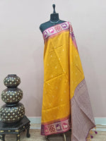 Yellow Tussar Saree