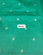Sky Blue Tussar Saree Blouse