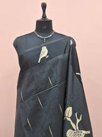 Black Tussar Saree  1