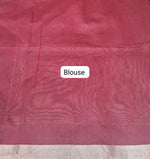 Dark Peach Tussar Saree Blouse