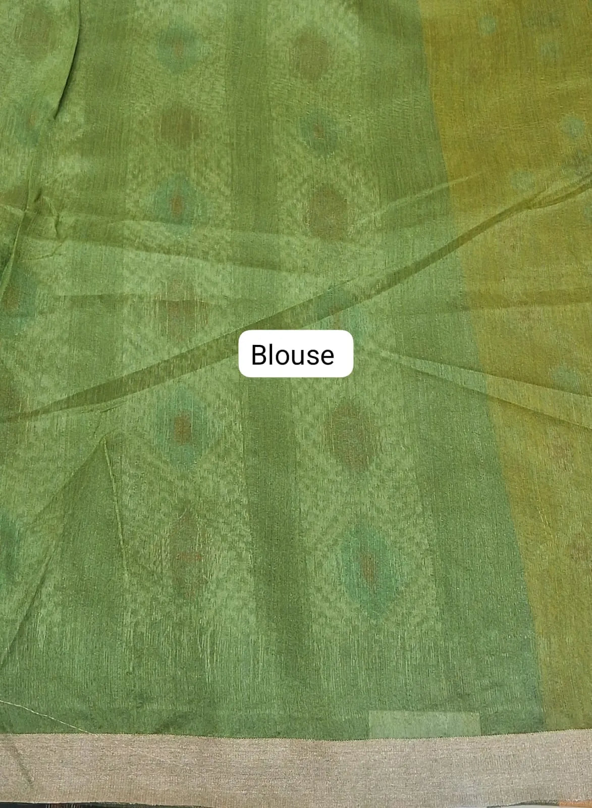 Yellow Tussar Saree Blouse