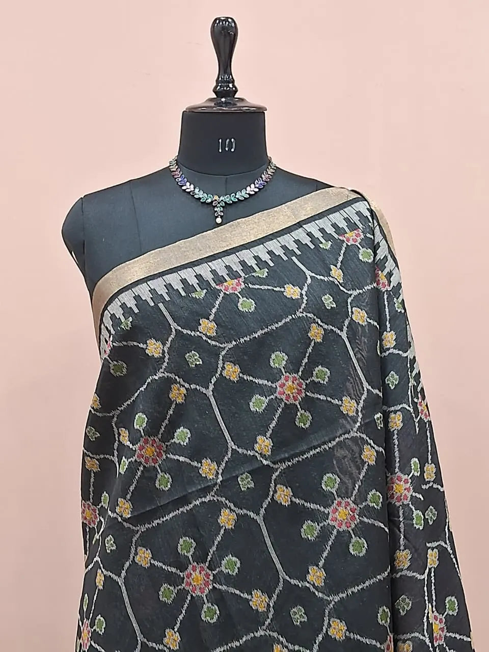Black Tussar Saree 1