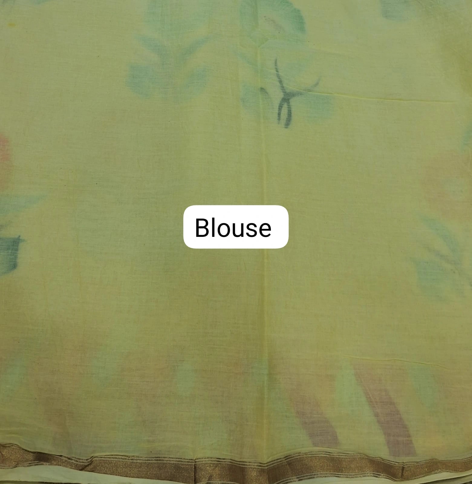 Soft Radiance Light Yellow Mulmul Zari Cotton Saree Blouse