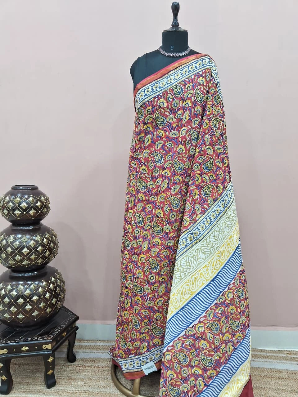 Classic Brown Mulmul Zari Cotton Saree