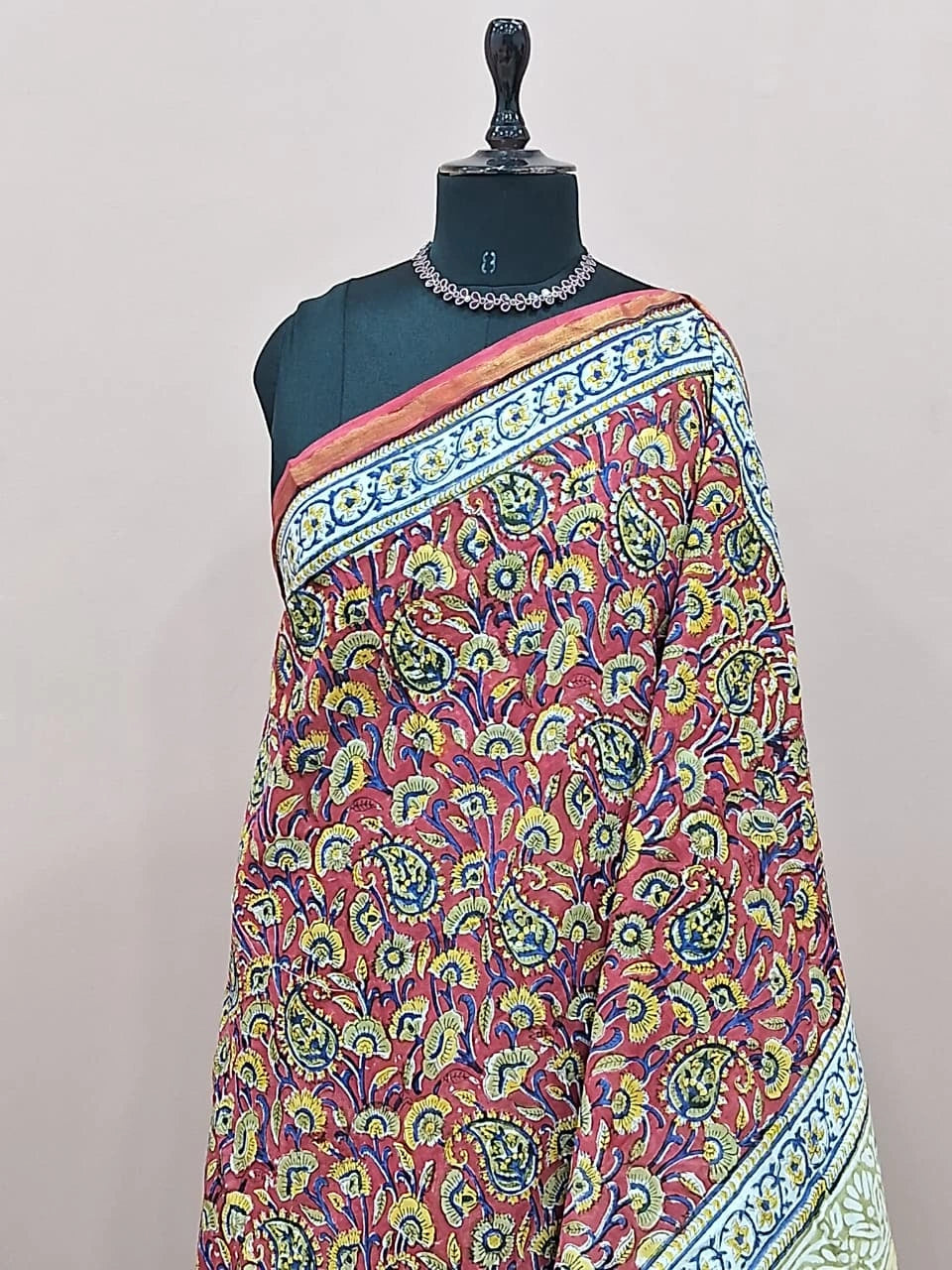 Classic Brown Mulmul Zari Cotton Saree 1