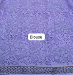Traditional Lavender Mulmul Zari Cotton Saree Blouse