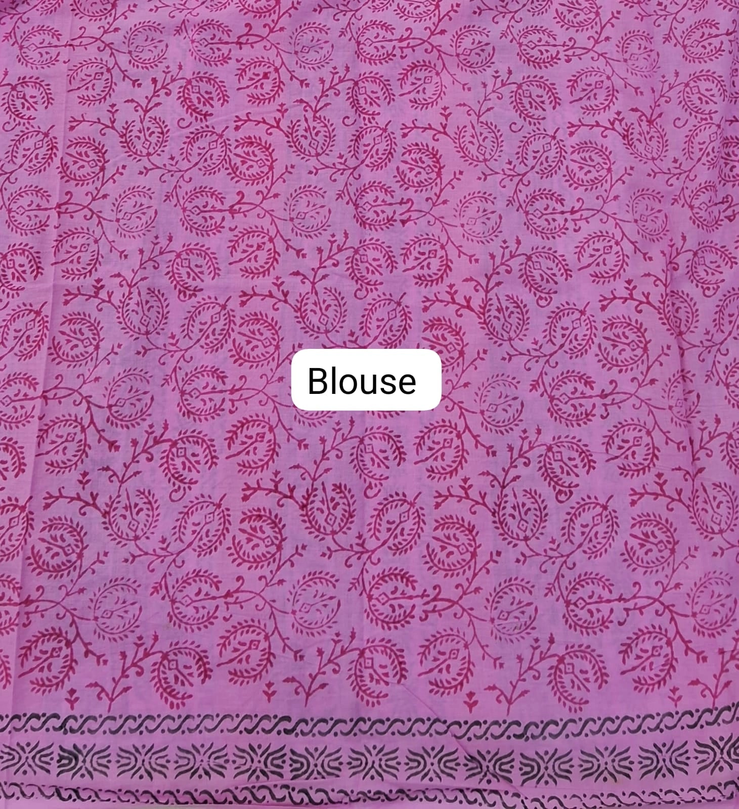Melon Pink Mulmul Zari Cotton Saree Blouse