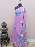 Raspberry Pink Mulmul Zari Cotton Saree 
