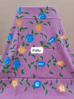 Raspberry Pink Mulmul Zari Cotton Saree pallu