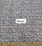 Light Blue Mulmul Zari Cotton Saree blouse