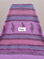 Baby Pink Mulmul Zari cotton saree pallu