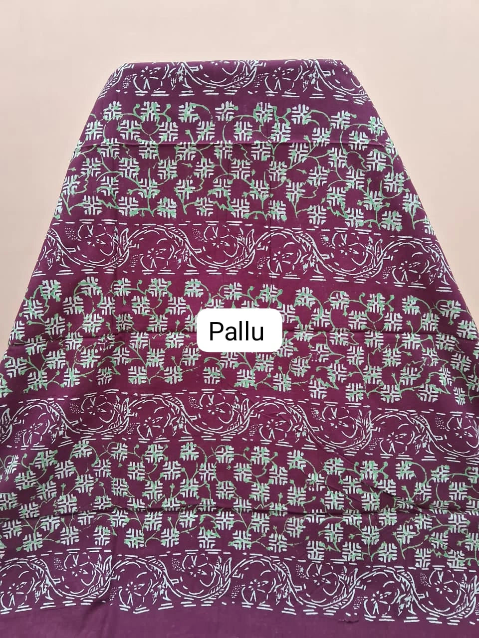 Wine mulmul zari cotton saree pallu