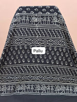 Crafted in black mulmul zari cotton Saree pallu