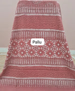 Light Peach Mulmul Zari Cotton Saree Pallu