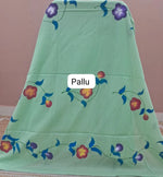 Mint Green Mulmul Zari Cotton Saree Pallu