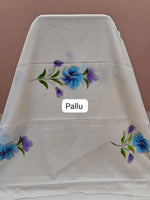 White Pure Mulmul Zari Cotton Saree pallu